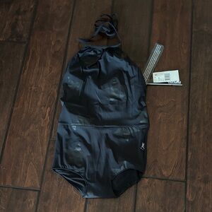 nununu Kids Halter Neck One Piece - Black